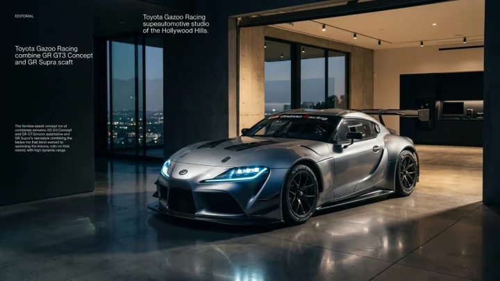 Die neue Sportwagen-Familie von Toyota Gazoo Racing in einer Studioaufnahme.